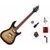Cort KX300 Standard SET Open Pore Raw Burst Elektrická gitara