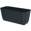 Kvetináč plast čierny Prosperplast 50 cm x 17,2 x 17,4 cm