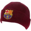 FC Barcelona Pletená zimná čiapka FC Barcelona, vínová, vyšívaný znak