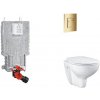 Grohe Uniset - Set predstenovej inštalácie, klozetu, dosky SoftClose a tlačidla Skate Cosmopolitan, Cool Sunrise SANI15BB4102