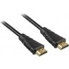 PremiumCord Kabel HDMI A - HDMI A M/M 2m,zlac.kon. kphdmi2