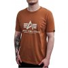 Alpha Industries Basic T Shirt Hazel Brown tričko pánske Farba: hnedá, piesková, Veľkosť: XL