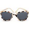 KiETLA CraZyg-Zag slnečné okuliare BuZZ 4-6 rokov, Cream Leopard