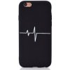AppleKing kryt EKG krivka z mäkkého plastu pre iPhone 6 Plus/6S Plus - čierny - možnosť vrátiť tovar ZADARMO do 30tich dní
