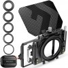 Matte box kit:5pcs Adapter Rings(67/72/77/82/95mm)+2 pcs of 4*5.65 inch filter frame K&F Concept
