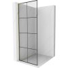 Mexen Kioto L, sprchová zástena Walk-In 80 x 200 cm, 8mm číre sklo čierny vzor, zlatý lesklý profil,800-080-103-50-77