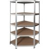 Profi Tools Kovový rohový regál ZEUS 180 x 90 x 70 x 40 cm 5 políc TC-081