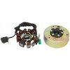 STOJAN ALTERNÁTORA POWER FORCE S MAGNETICKÝM KOLESOM GY6 125/150 11 CIEVOK GY