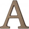 Číslo domové 0 - 9, 190 mm, farba: zlato - hnedá, hliník Farba: zlato - hnedá, Číslo: A