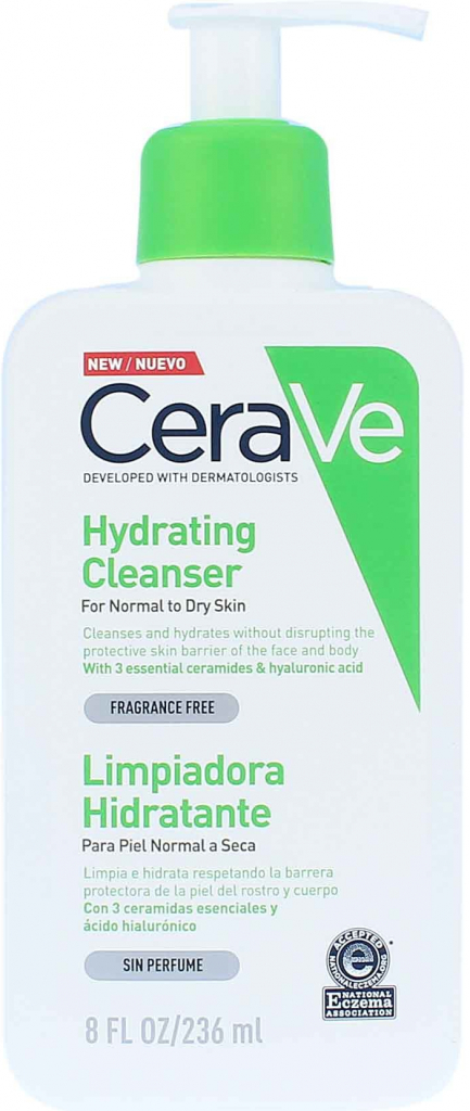 CeraVe Hydratačná čistiaca emulzia na normálnu až suchú pokožku 236 ml