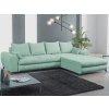 Rohová sedacia súprava Yoko, mentolovo zelená látka