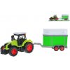 Mikro trading Traktor s přepravníkem pro koně - 36 cm - na setrvačník