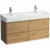 Laufen Base 2.0 skrinka 117x40x51.5 cm závesná kúpeľňová skrinka pod umývadlo dub H4114241082671