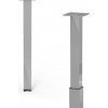 Walteco Nábytková noha 60x60mm, výškovo nastaviteľná 700-1100mm, sivá Množstvo: 1 ks , 50403