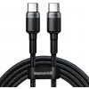 Baseus CATKLF-ALG1 Cafule Nylon USB Typ C Power Delivery 2.0 100W 20V 5A, 2M, šedý