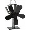 Teplom napájaný krbový ventilátor, 5 lopatiek,