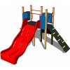 Playground System DETSKÉ IHRISKÁ - zostava s dvojitou šmýkačkou a šplhaním
