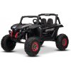 Beneo Elektrické autíčko NEW RSX 24V, Čierne, Pohon 4x4, Lítiová batéria, EVA kolesá, Odpružené nápravy, Dvojmiestne koženkové sedadlo, Diaľkový ovládač, MP3 prehrávač so vstupom USB/AUX