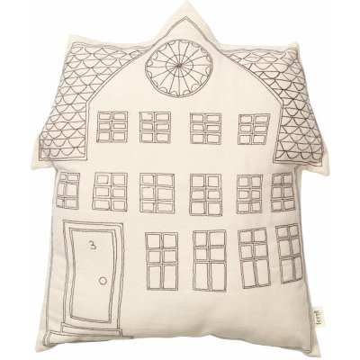 ferm LIVING Dekoratívny vankúš Abode Windows Off White 45x45
