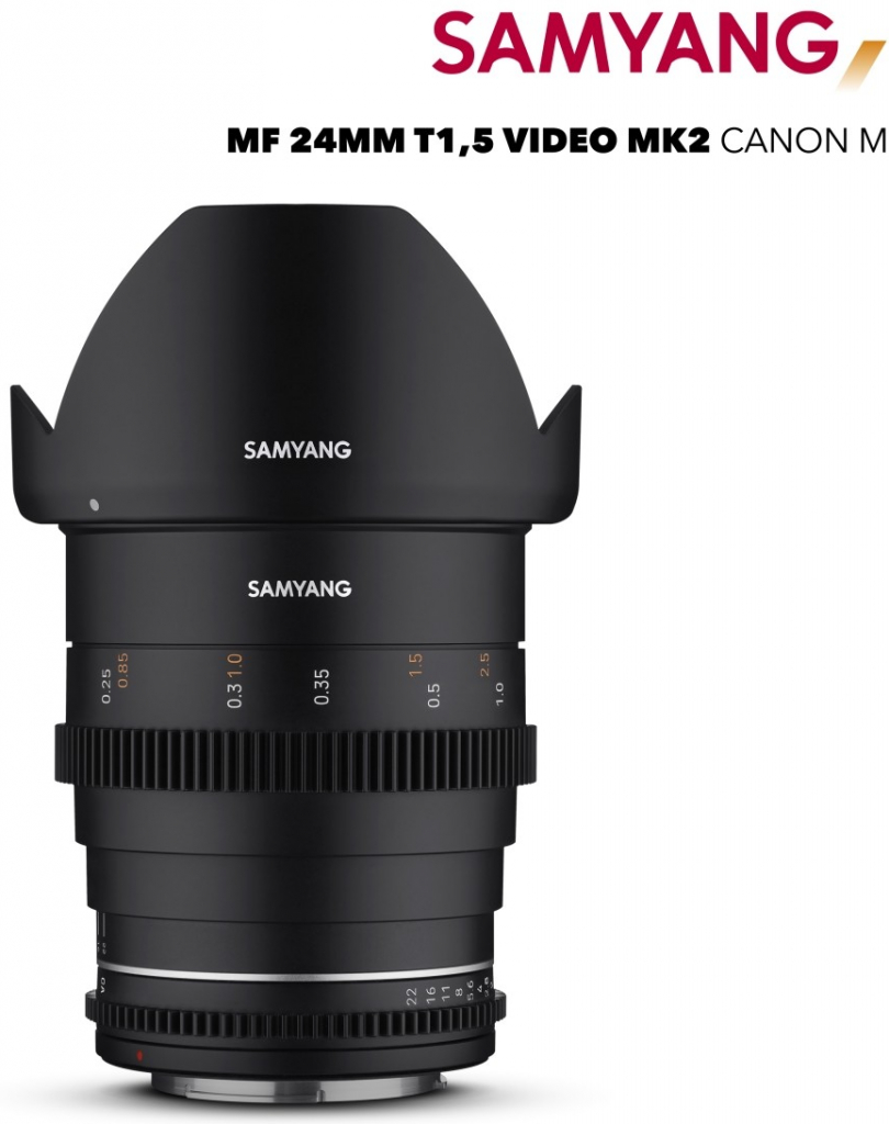 Samyang 24mm T1.5 VDSLR MK2 Canon M