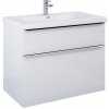 LOTOSAN CALTA skrinka pod umývadlo/dosku 90 cm biela lesklá 91 x 69,5 x 48,7 cm