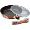 BERLINGERHAUS BERLINGERHAUS Panvica s odnímateľnou rukoväťou + veko 24 cm Rosegold Metallic Line BH-1948 (BH-1948)