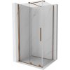 MEXEN/S - Velár sprchovací kút 140 x 90, transparent, ružové zlato 871-140-090-01-60