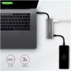 AXAGON HMC-5G2 SPEEDSTER 5H, USB-C 3.2 Gen 2 10 Gbps hub w. HDMI + 2x USB-A + 2x USB-C, PD 60W, 13cm USB-C cable