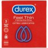 Durex Feel Thin Extra Lubricated Condoms - 3 kusy