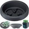 Kvetináč plast sivý Botle 59,5 cm x 59,5 x 19,2 cm