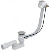 Alcadrain Automatický vaňový sifón s prepadom 100 cm, chróm A564CRM3-100