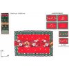 MAKRO - Prestieranie vianočné 34x45cm sada 4ks rôzne dekory