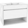 Kielle - Nefia Skrinka s umývadlom 80 cm, lesklá biela 50027S810