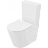LAVITA Kompaktné WC NEPTUN bez manželá so sedadlom z duroplastu biela