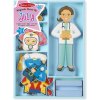 Melissa & Doug Drevená magnetická bábika na obliekanie Julie