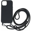 Kryt TopQ Simple iPhone 15 čierny so šnúrkou 111321