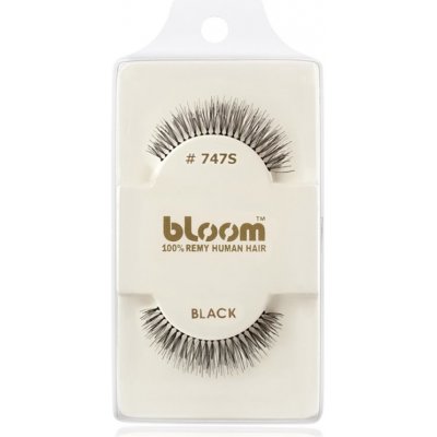 Bloom Natural nalepovacie mihalnice z prírodných vlasov No. 747S (Black) 1 cm