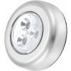 SOLEX Samolepiace dotykové LED svietidlo DOT-IT 3xLED 3xAAA strieborné 8028 8588006979633