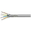 S/FTP (PiMF) drôt LSOH 100m cat.8.1, CPR Eca, AWG22, 2000Mhz, 40GBase-T, sivý, meď