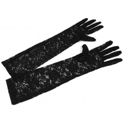 Dlhé spoločenské rukavice čipkované čierna od 4,93 € - Heureka.sk