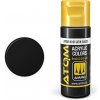 AMMO by MIG Jimenez ATOM COLOR - Satin Black 20ml