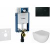 Geberit Kombifix Set predstenovej inštalácie, klozetu Oudee a dosky softclose, tlačidlo Sigma01, čierna SANI15CA5113