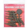 ESP závesky Adjustable Lead Clip Kits-Weedy Green