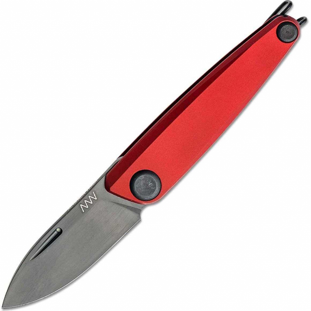 ANV Knives Z050 DLC /Plain edge, Dural Red/Slipjoint - ANVZ050-005