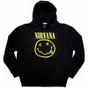 Nirvana Mikina Yellow Happy Face Unisex Black 2XL