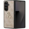 Guess PU 4G Metal Logo Zadní Kryt pro Samsung Galaxy Z Fold 7 Pink