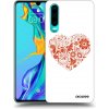 Picasee silikónový čierny obal pre Huawei P30 - Veľké srdce