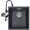 Jednokomorový drez Franke Sirius, kremenný, čierny