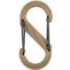 NITE IZE Karabína S-Biner #2 Plastic Black Gate, 1ks - coyote (SBP2-03-28BG)