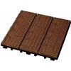 Rettenmeier WPC dlaždica zacvakávacia hnedá marrone 30 × 30 × 2 cm 4 ks 3940005100000